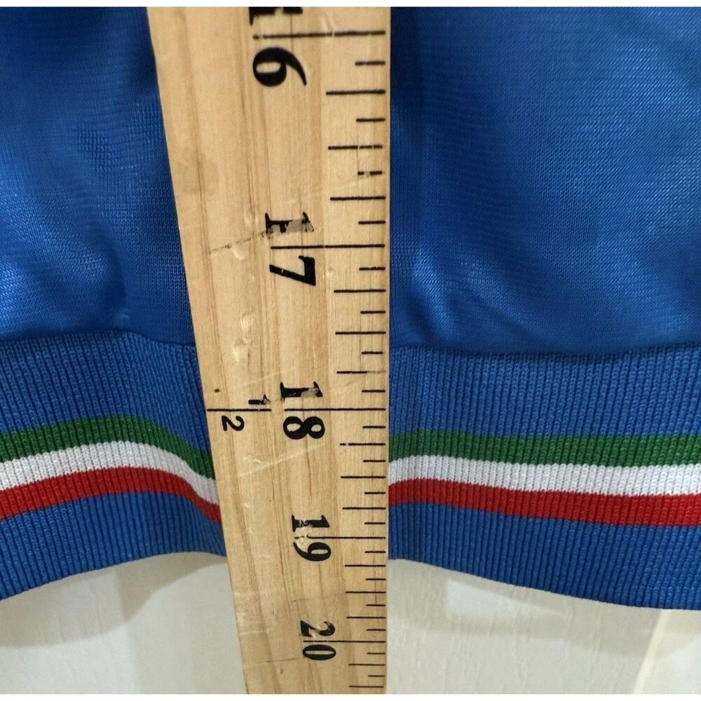 Vintage Italia Soccer Unlimited Full-Zip Jacket Size Youth 7/8 Blue Kids Sports